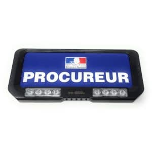 Plaque pare-soleil Procureur - Lumineuse avec feux à éclats – Image 3